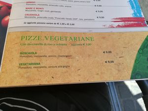 Menu at Otivm Bar in Padua