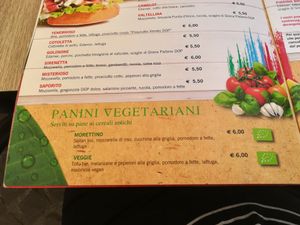 Menu at Otivm Bar in Padua