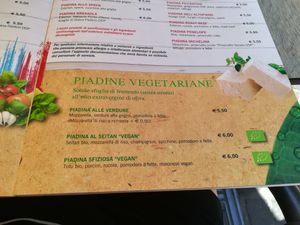 Menu at Otivm Bar in Padua