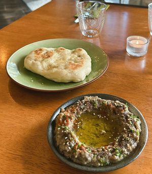 Baba Ghanouj
Lebanon

Roasted Eggplant Dip with House Pita at Klorofüll in Tallinn
