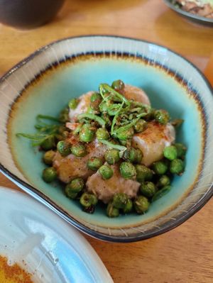 Potato pea starter salad at Klorofüll in Tallinn