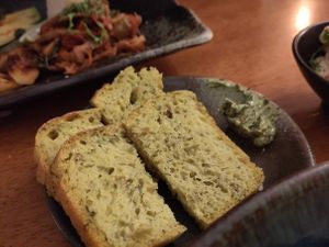 homemade bread with dill at Klorofüll in Tallinn