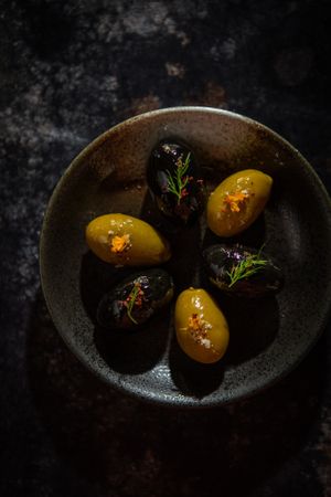 marinated Bella Di Cerignola Olives at Klorofüll in Tallinn