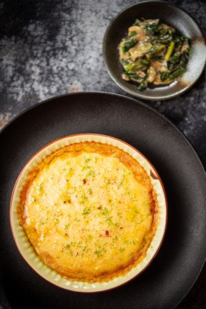 Shepards Pie with Collard Green at Klorofüll in Tallinn