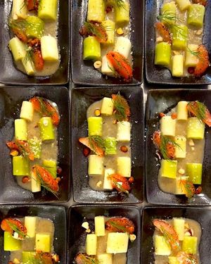 Leek vinegrete at Klorofüll in Tallinn