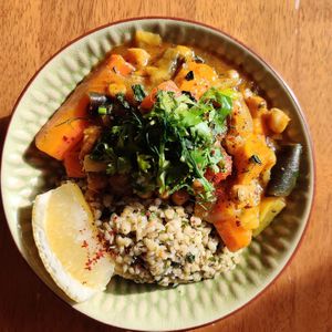 Bulgur tabbouleh, tajine at Klorofüll in Tallinn