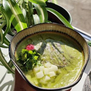 Fresh Green Gaspacho at Klorofüll in Tallinn