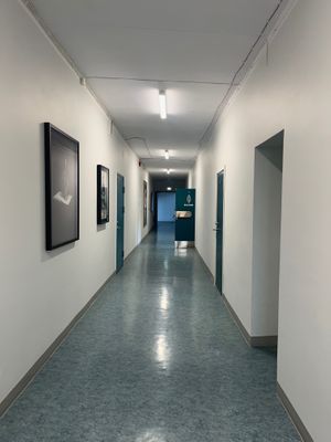 Hallway leading to room nr. 208 — not one of the usual studios in the building! at Klorofüll in Tallinn