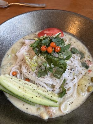 Thai Curry with Noodles   at Klorofüll in Tallinn