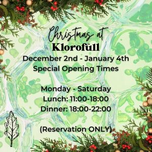 No Reservations for lunch. Dinner on Reservation Only! at Klorofüll in Tallinn
