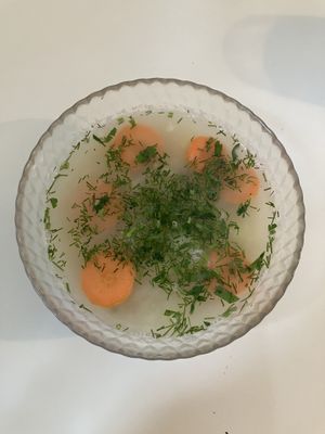 Probiotic white borscht  at Klorofüll in Tallinn