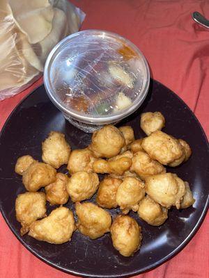 sweet and sour pork  at Vegelicious in Cheltenham