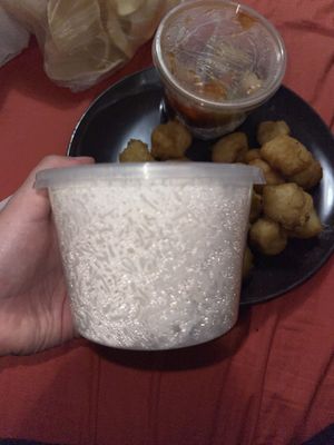 white rice   at Vegelicious in Cheltenham