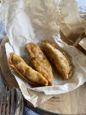 fried dumplings   at Vegelicious in Cheltenham