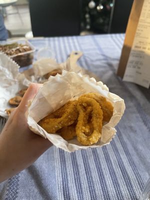 fried calamari   at Vegelicious in Cheltenham