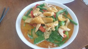 Vegan Laksa at Vegelicious in Cheltenham