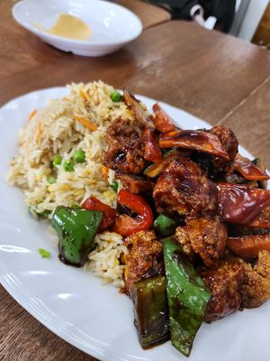 Kung Po chicken fried rice at Vegelicious in Cheltenham