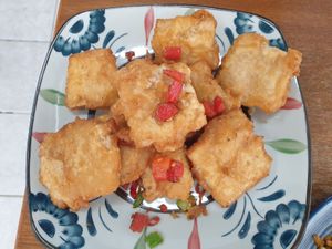 Salt & Pepper tofu $21.90 at Vegelicious in Cheltenham