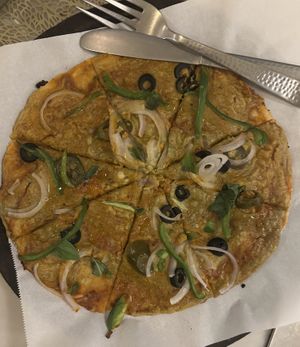 Pizza Italiano (v&gf)  at Millets of Mewar - City Palace Rd in Udaipur