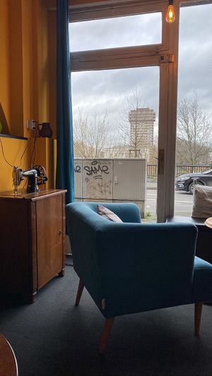   at Heming's Coffee in Frankfurt