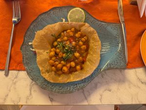 Vegan Chana Puri at Mumbai Masala - Marina Rubicon in Lanzarote