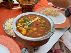 Vegan Chana Massala at Mumbai Masala - Marina Rubicon in Lanzarote