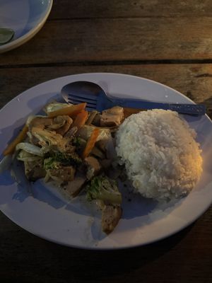 Tofu Stirfried 🤮  at Green Restaurant in Vang Vieng