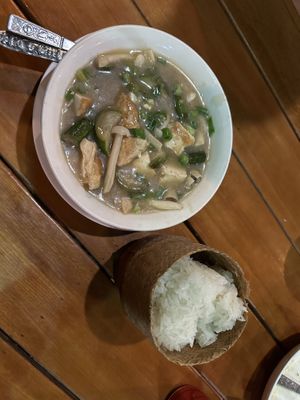   at Green Restaurant in Vang Vieng