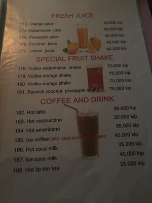   at Green Restaurant in Vang Vieng