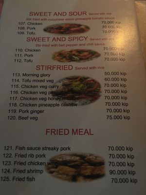   at Green Restaurant in Vang Vieng