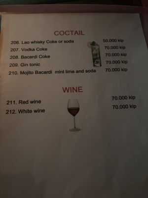   at Green Restaurant in Vang Vieng