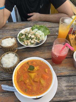   at Green Restaurant in Vang Vieng