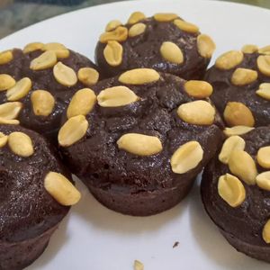 Muffins vegano de. Chocolate y maní at Restaurante Diverso Trinitario in Trinidad