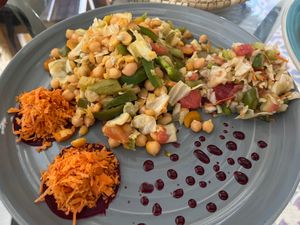 Scramble chickpeas at Restaurante Diverso Trinitario in Trinidad