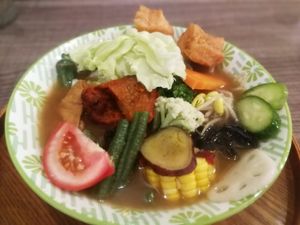 Javanese noodle and veggie soup at Su Nanyang - 素南洋蔬食料理 in Hualien