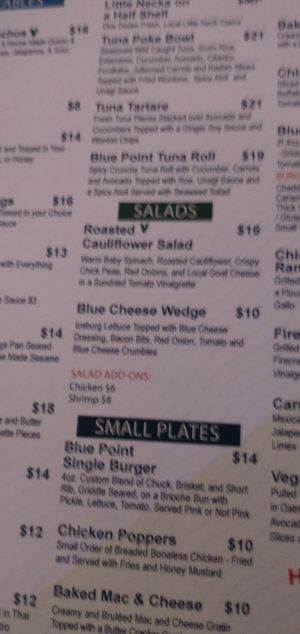 There are also large tray of nachos with vegan cheese available to be put on it at Blue Point Brewpub in Patchogue