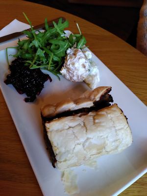 Mushroom pastry roll (December 2022) at National Trust - Nunnington Hall in York