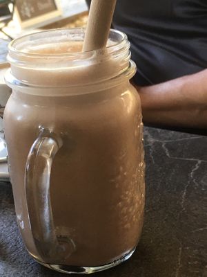 Protein drink at Lepa Vida in Ljubljana