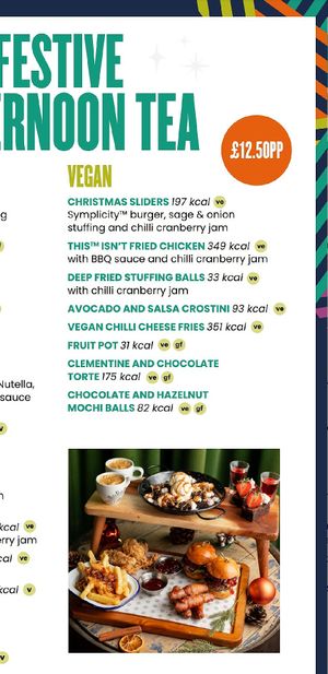 Vegan festive afternoon tea at Revolution in Edinburgh