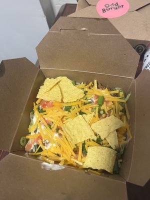 Taco salad   at Odd Burger in Calgary