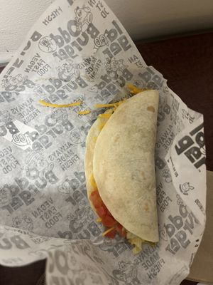 Soft taco  at Odd Burger in Calgary