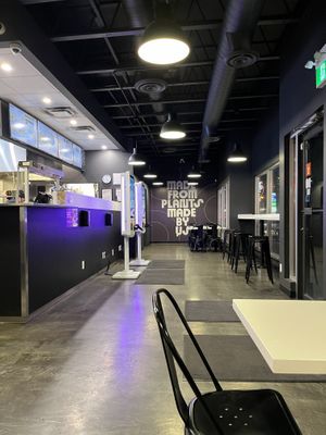 Odd burger interior   at Odd Burger in Calgary