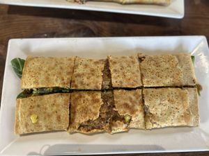 Mediterranean or caponata crepe   at The Creperie Cafe in Seaside