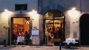 The restaurant  at Cuculia in Florence