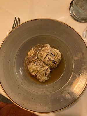 Savoy cabbage rolls were amazing at Cuculia in Florence