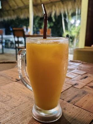 Mango juice (60 THB)  at The Jerk Spot in Pai