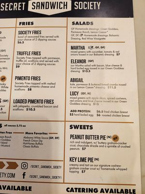  at Secret Sandwich Society in Fayetteville