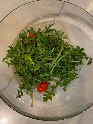 Organic arugula side salad. at The Mark Restaurant in Olympia