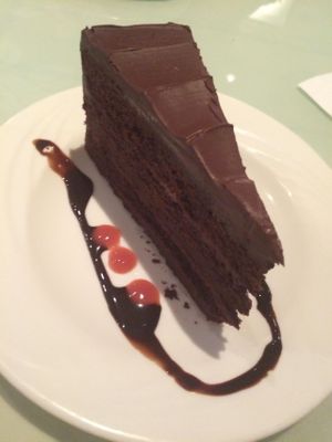 Chocolate Cake at Vegetarian Haven in Toronto