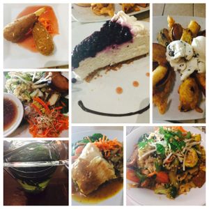 An Assortment of Food from One Visit (Summer, 2015) at Vegetarian Haven in Toronto